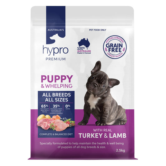 Hypro Premium Grain Free Turkey And Lamb All Breed Puppy Dry Dog Food