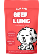 Australian Beef Lung dog treats by Bark Road – single protein with no fillers or additives