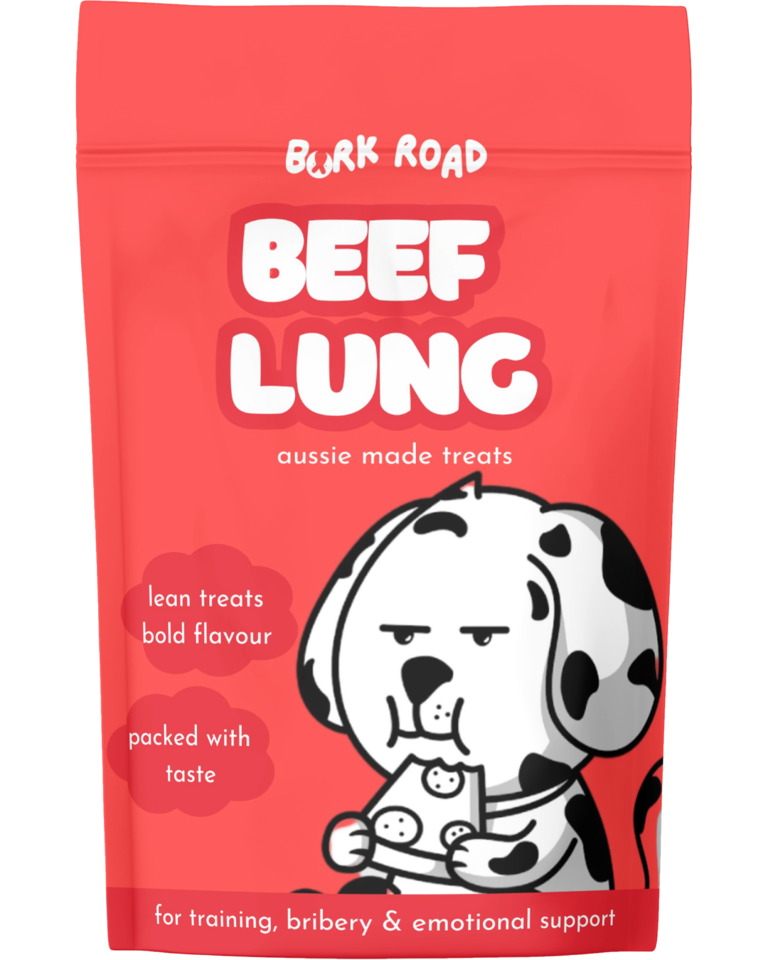 Australian Beef Lung dog treats by Bark Road – single protein with no fillers or additives