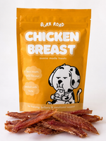 Bark Road Chicken Breast dog treats showing the size and texture of the pieces