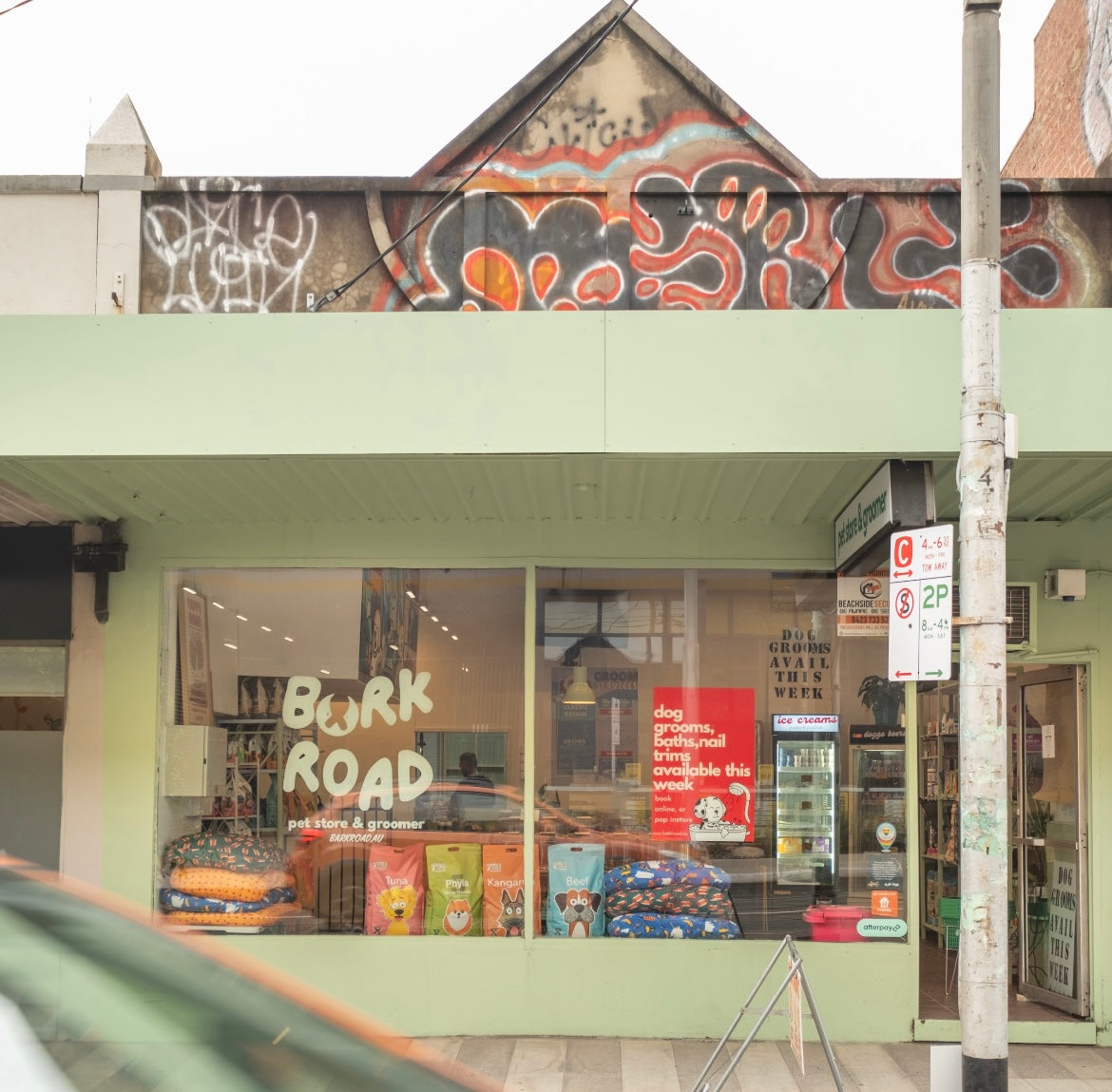 Comfort-first dog grooming at Bark Road in Brunswick