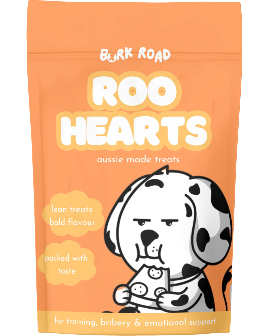 Australian Kangaroo Hearts dog treats by Bark Road – single protein with no fillers or additives