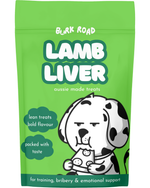 Australian Lamb Liver dog treats by Bark Road – single protein with no fillers or additives