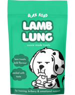Australian Lamb Lung dog treats by Bark Road – single protein with no fillers or additives