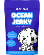 Australian Ocean Jerky dog treats by Bark Road – single protein with no fillers or additives