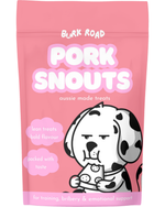 Australian Pork Snouts dog treats by Bark Road – single protein with no fillers or additives