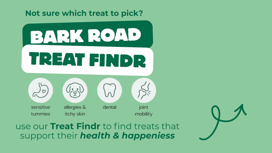 Not sure which treat to pick? Use our Treat Finder to find treats that support your dog's health and happiness.